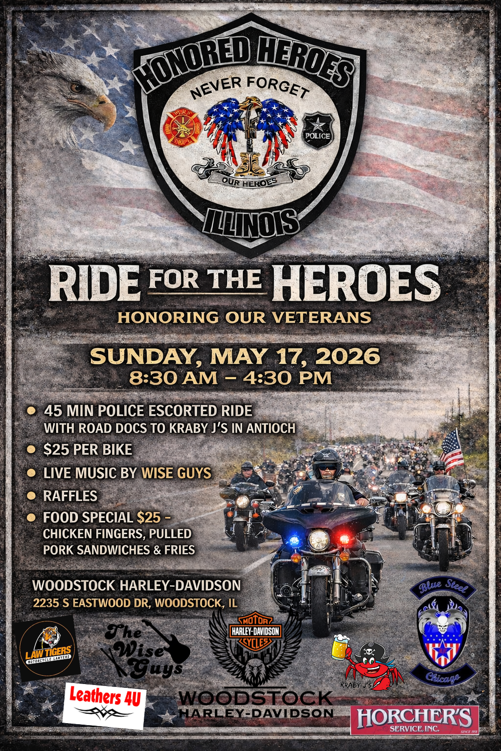 Riding Heros Event Poster